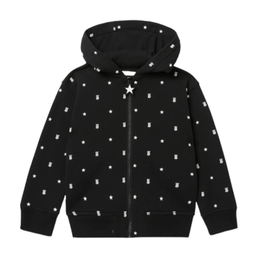 Burberry Kids Star and Monogram Motif Hoodie 8Y